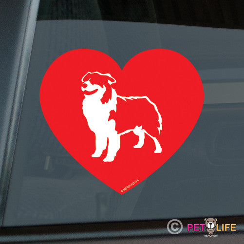 Love Australian Shepherd Sticker