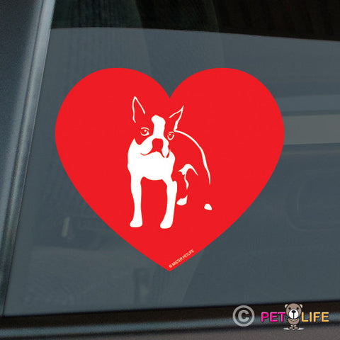 Love Boston Terrier Sticker