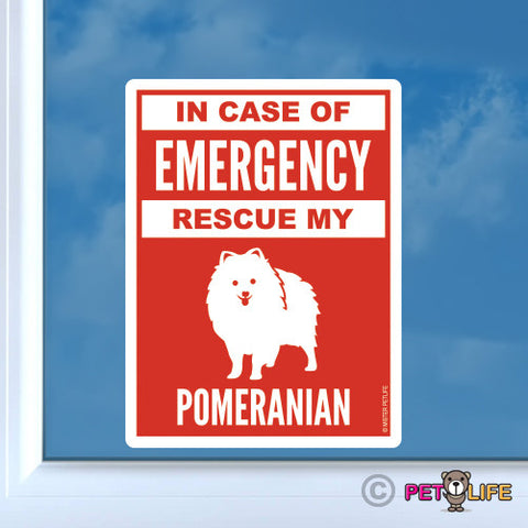In Case of Emergency Rescue My Pom Sticker