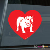 Love English Bulldog Sticker