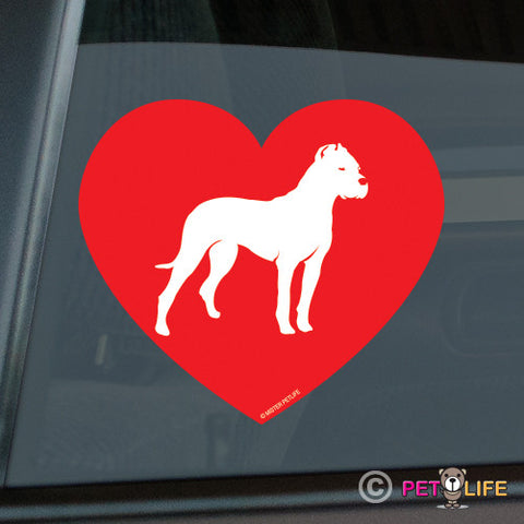 Love Dogo Argentino Sticker
