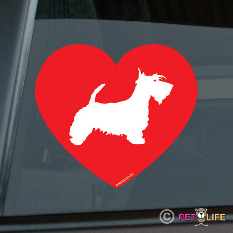 Love Scottish Terrier Sticker