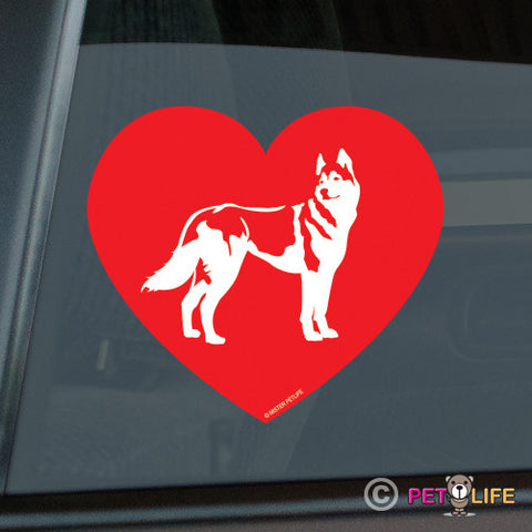 Love Husky Sticker