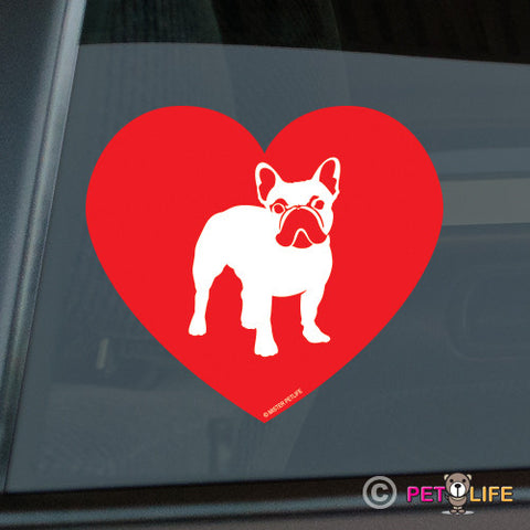 Love French Bulldog Sticker