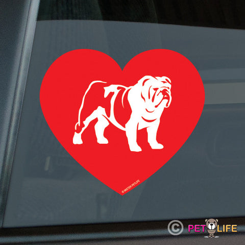Love British Bulldog Sticker