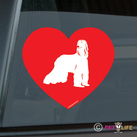 Love Afghan Hound Sticker