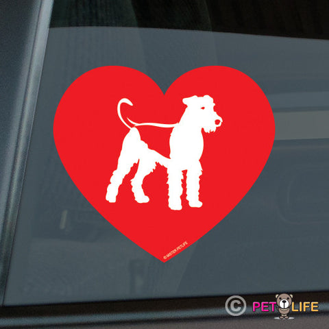 Love Airedale Sticker