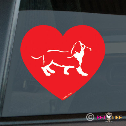 Love Basset Hound Sticker