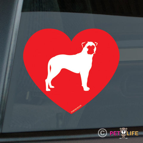Love Bullmastiff Sticker