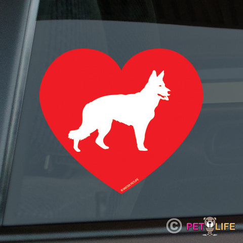 Love German Shepherd Sticker