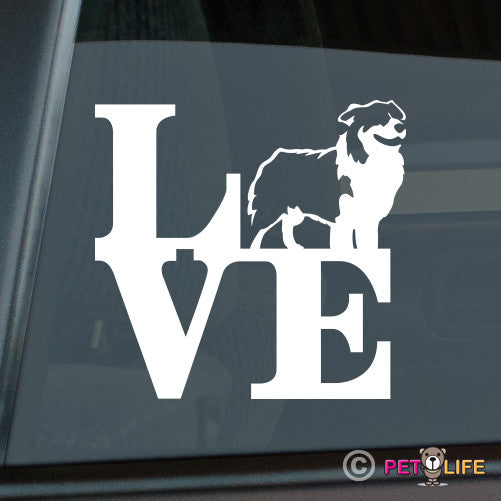 Love Australian Shepherdpark  Sticker