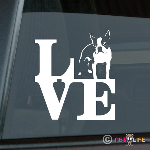Love Boston Terrierpark Sticker