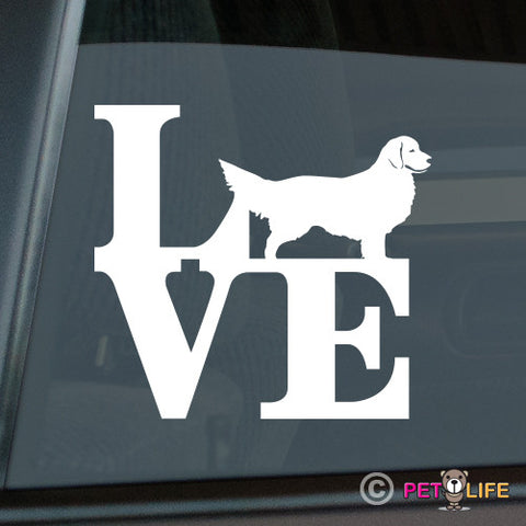 Love Golden Retrieverpark Sticker