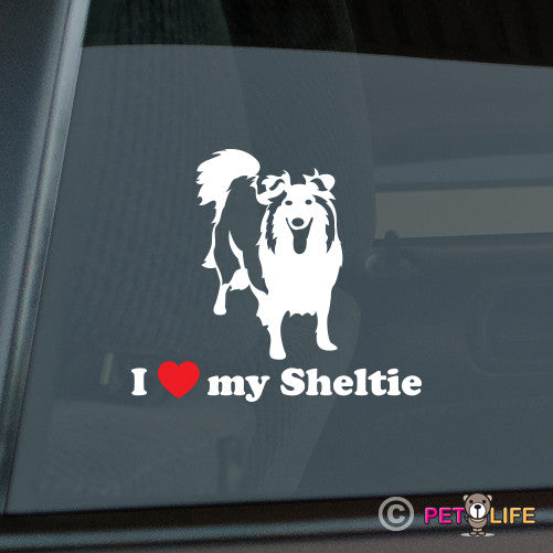 I Love My Sheltie Sticker