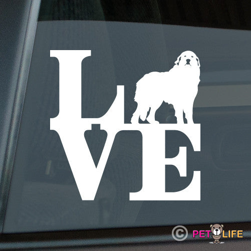 Love Great Pyreneespark Sticker