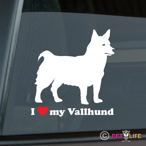 I Love My Swedish Vallhund Sticker