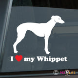 I Love My Whippet Sticker