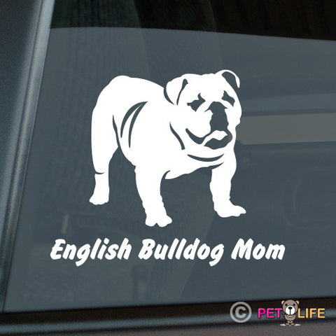 English Bulldog Mom Sticker