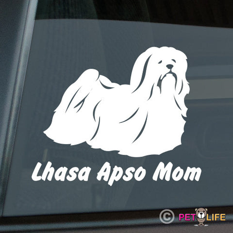 Lhasa Apso Mom Sticker