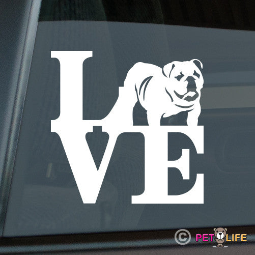 Love English Bulldogpark  Sticker