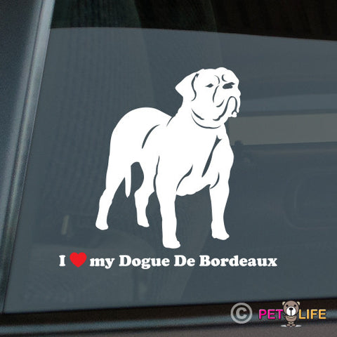 I Love My Dogue de Bordeaux Sticker