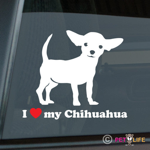 I Love My Chihuahua Sticker