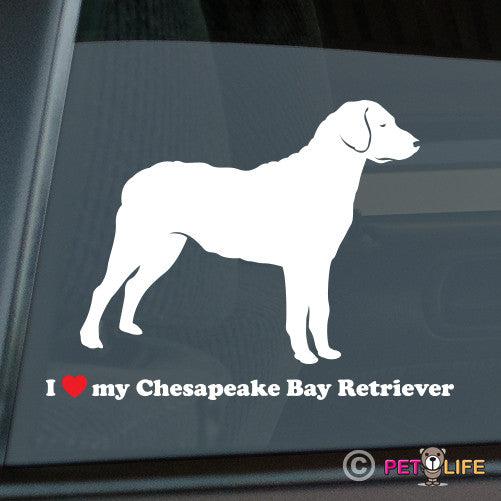 I Love My Chesapeake Bay Retriever Sticker