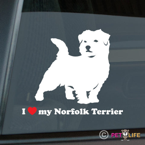I Love My Norfolk Terrier Sticker