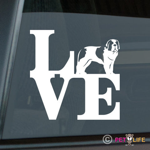 Love Saint Bernardpark Sticker