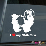 I Love My Shih Tzu Sticker