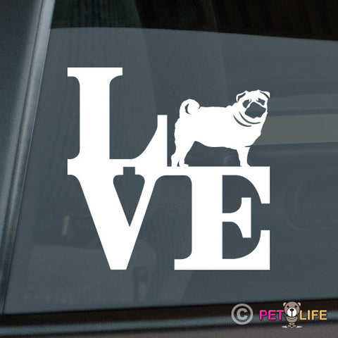 Love Pugpark Sticker