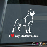 I Love My Rottweiler Sticker
