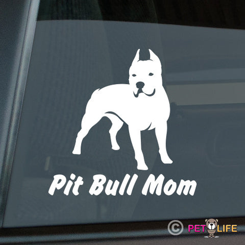 Pit Bull Mom Sticker