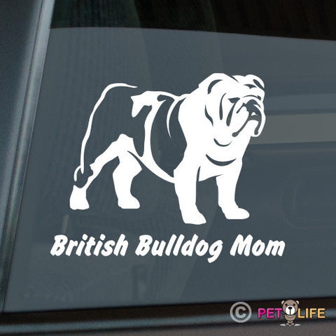 British Bulldog Mom Sticker
