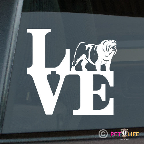 Love British Bulldogpark Sticker