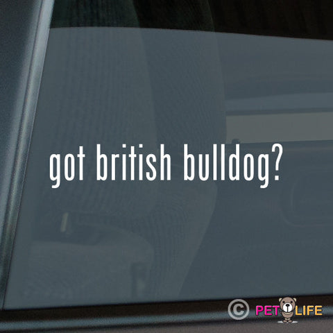 Got British Bulldog Sticker