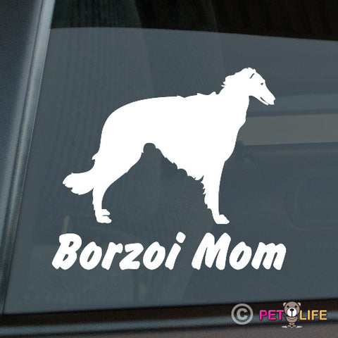 Borzoi Mom Sticker