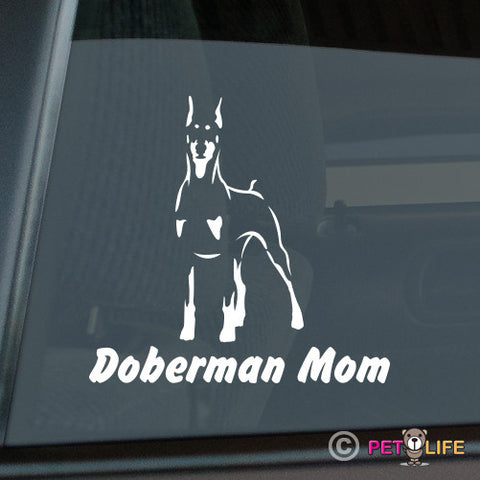 Doberman Mom Sticker