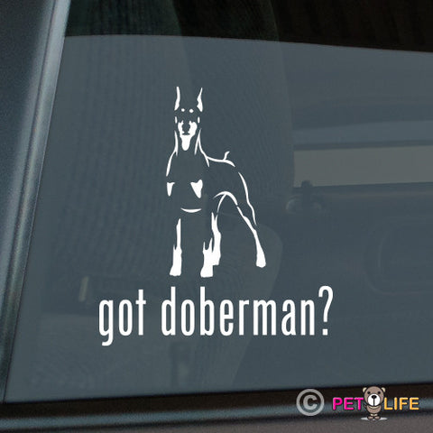 Got Doberman Sticker