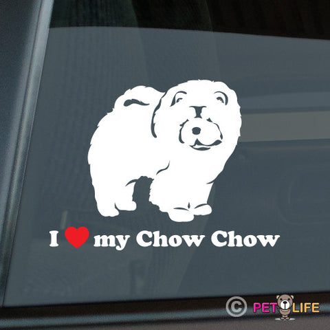 I Love My Chow Chow Sticker
