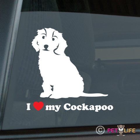I Love My Cockapoo Sticker