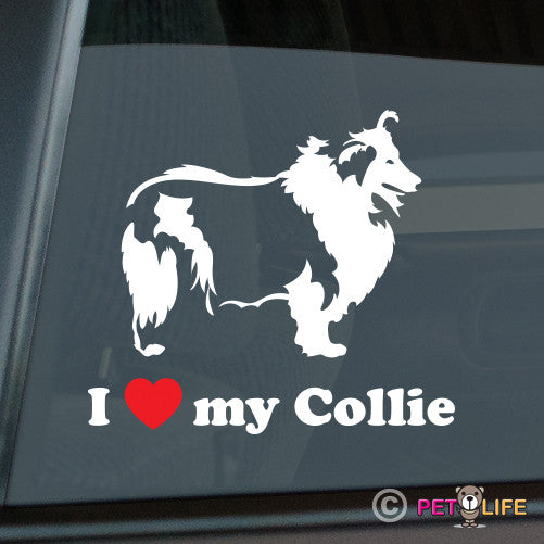 I Love My Collie Sticker