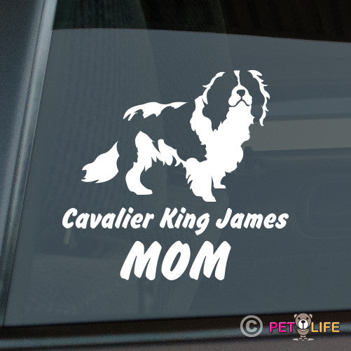 Cavalier King James Mom Sticker