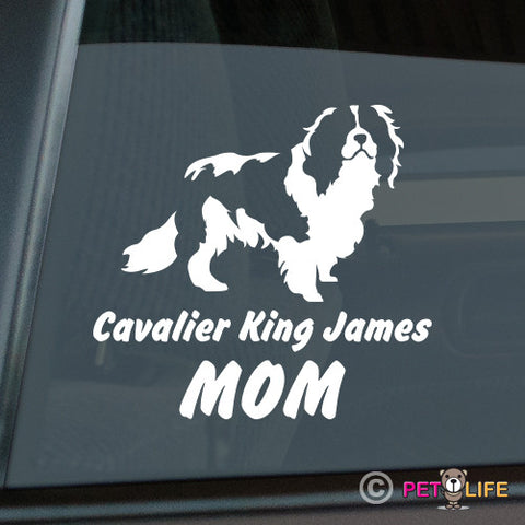 Cavalier King James Mom Sticker