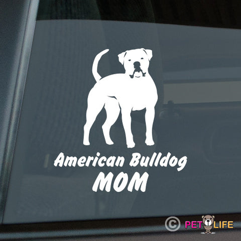 American Bulldog Mom Sticker