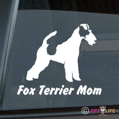 Fox Terrier Mom Sticker