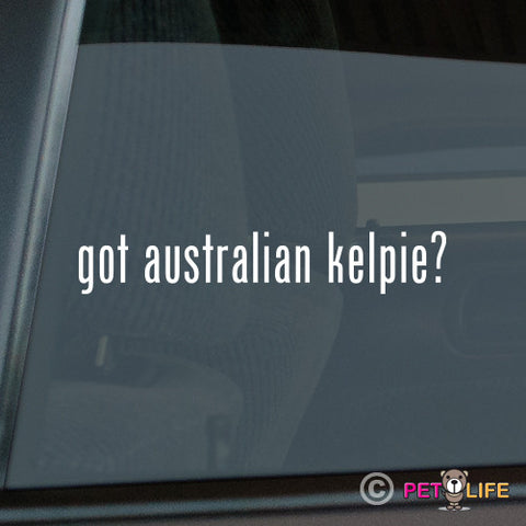Got Australian Kelpie Sticker