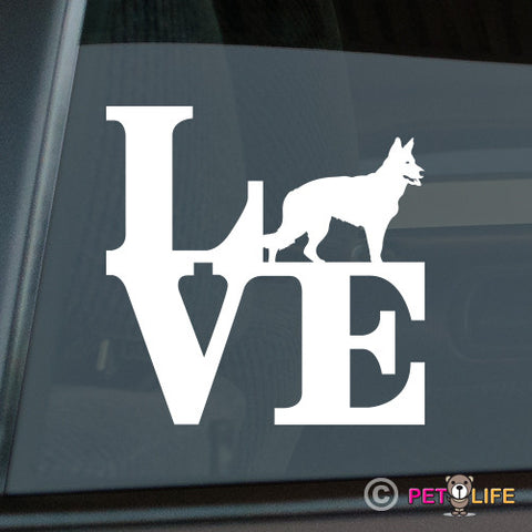 Love German Shepherdpark Sticker