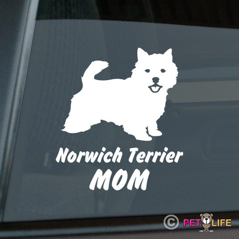 Norwich Terrier Mom Sticker