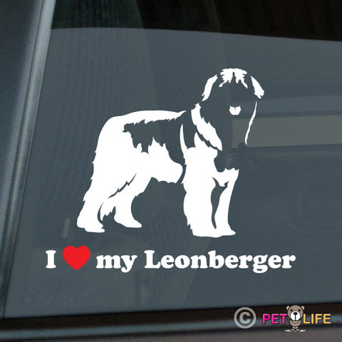 I Love My Leonberger Sticker